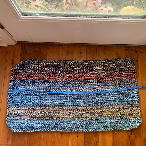 Multicolor Crochet Rug - Picture 2 of 3